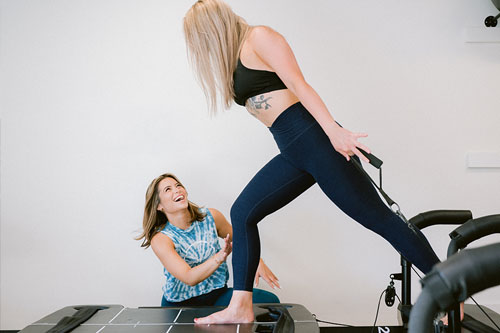 One on one classes for megaformer instruction at Pilates Blast Red Bank NJ